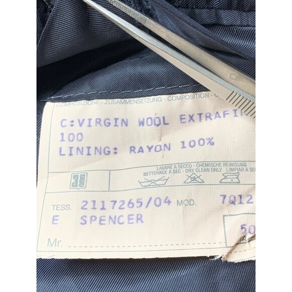 Corneliani for Saks Mens Extra Fine Wool Suit Jacket 40R Italy RY10366 Red Pin - Picture 4 of 12